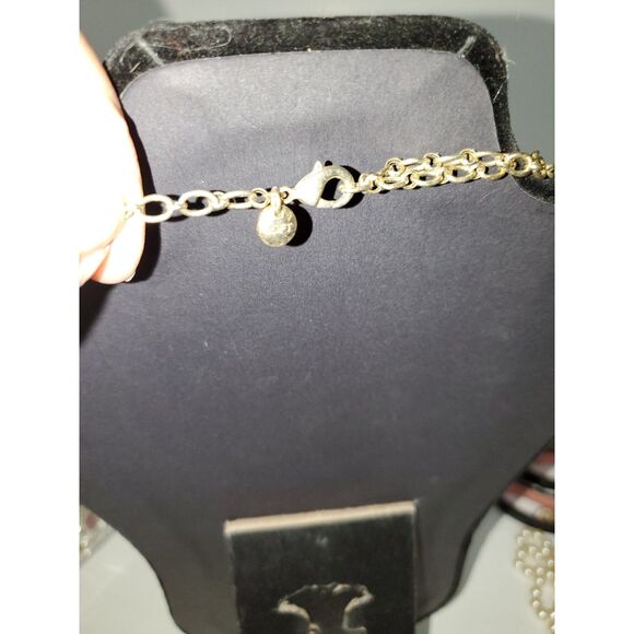 A Loft Necklace Chain Boho Faceted Mixed Metals Career Evening Sparkly - Picture 6 of 8